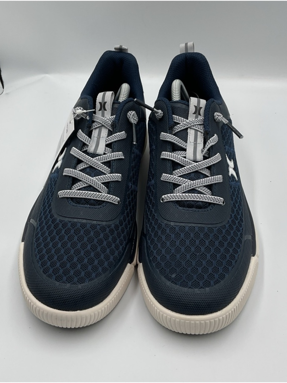 Hurley Navy Blue and White Men's Sneakers